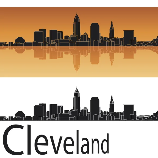 Línea del horizonte de Cleveland — Vector de stock