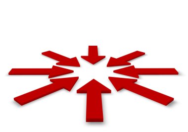 illüstrasyon kırmızı oklar