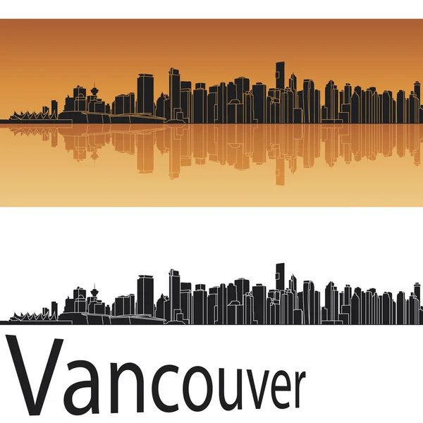 Skyline von Vancouver — Stockvektor