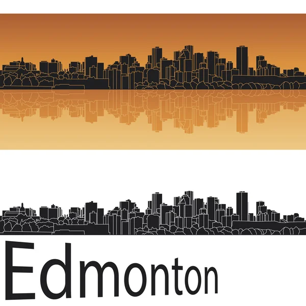 Skyline di Edmonton — Vettoriale Stock