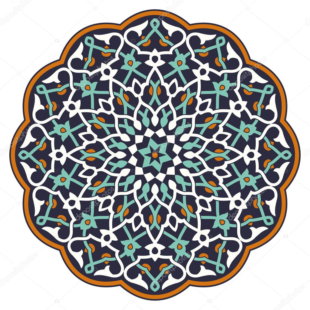 Arabic circular pattern