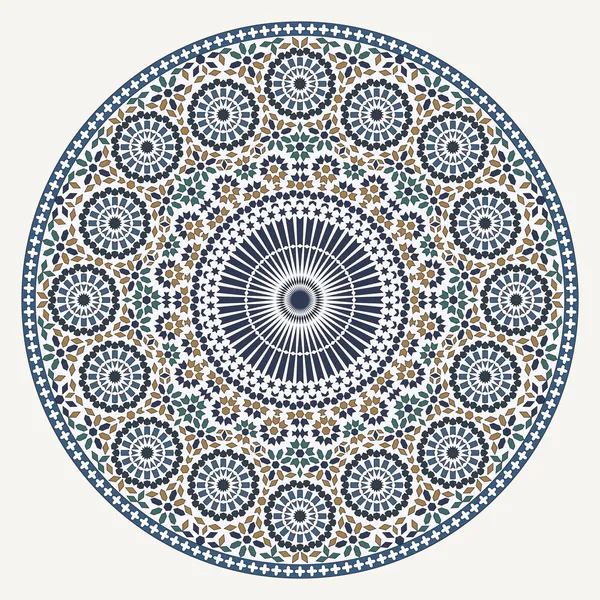 Арабский круговой шаблон — стоковый вектор