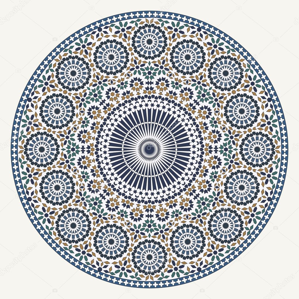 Arabic circular pattern