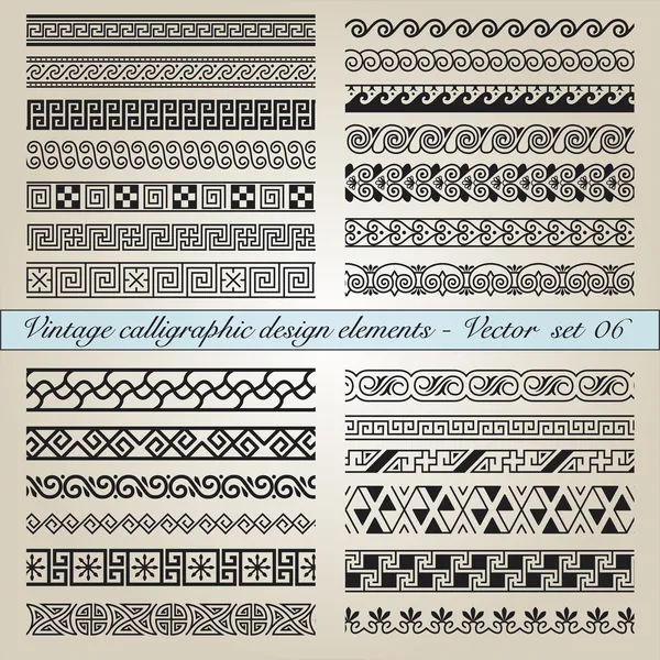 Elementos de diseño caligráfico vintage — Archivo Imágenes Vectoriales
