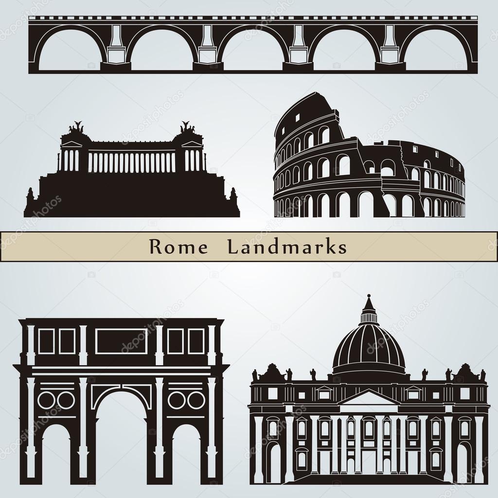 Rome landmarks and monuments