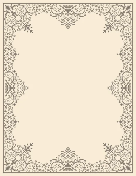 Quadro ornamental vintage —  Vetores de Stock