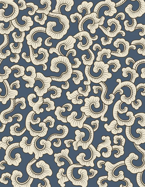 Abstraktes Muster auf blauem Hintergrund — Stockvektor