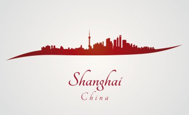 Skyline kırmızı shanghai