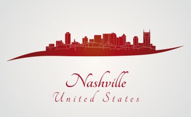 Nashville skyline kırmızı