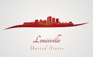 Louisville skyline kırmızı