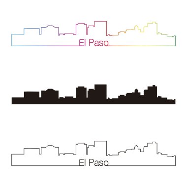 rainbow ile el paso skyline doğrusal tarzı