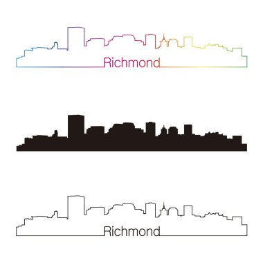 rainbow ile Richmond skyline doğrusal tarzı