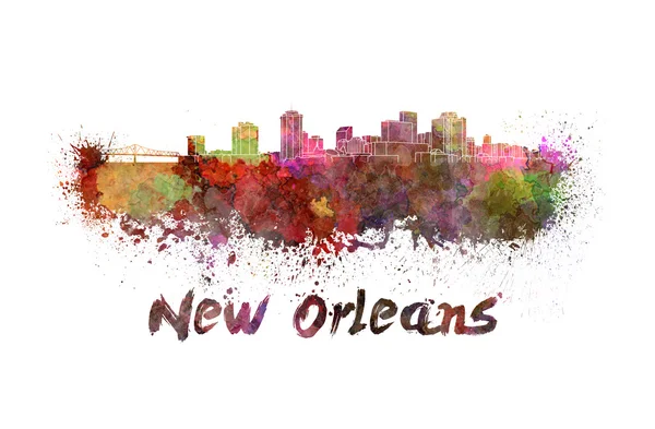 New orleans manzarası içinde suluboya
