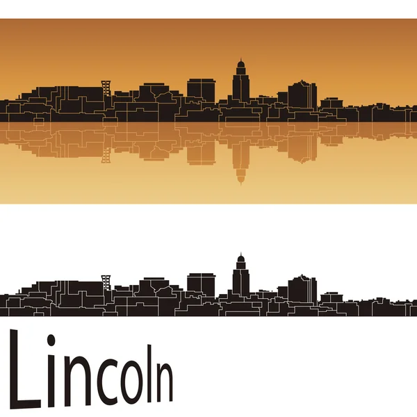 Línea del horizonte Lincoln — Vector de stock