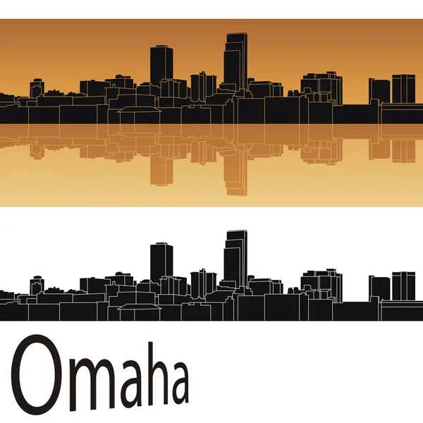 Skyline de Omaha — Vector de stock