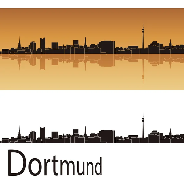 Línea del horizonte de Dortmund — Archivo Imágenes Vectoriales