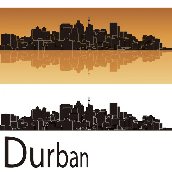 Skyline de Durban — Archivo Imágenes Vectoriales
