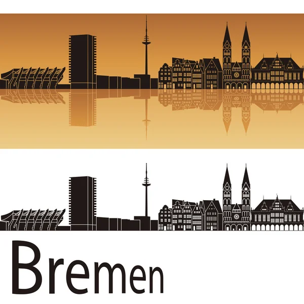 Skyline de Bremen — Archivo Imágenes Vectoriales