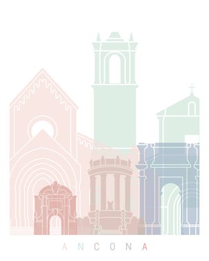 ANKONA SKYLINE POSTER PASTEL