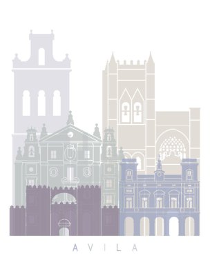  AVILA SKYLINE POSTER PASTEL