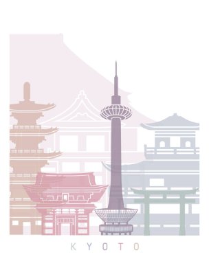 Kyoto Skkyline Pastel Pastel Rengi