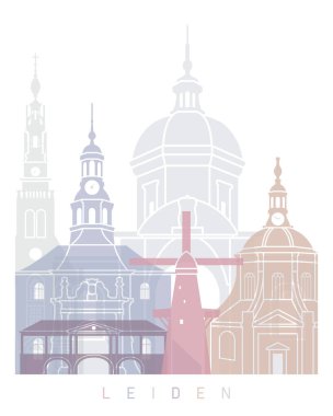  LEIDEN SKYLINE POSTER POSTEL POSTER