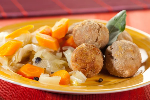 Kleine gehakt schnitzels gemarineerd — Stockfoto