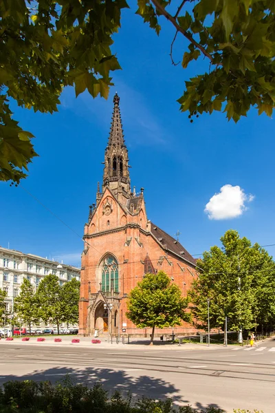 Евангелическая церковь Красного Иоанна Амоса Коменского в Брно, Чехия — стоковое фото