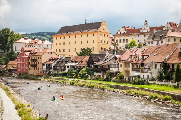 Vista do Cesky Krumlov, República Checa Património Mundial pela UNESCO — Fotografia de Stock