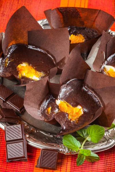 Шоколадний десерт — стокове фото