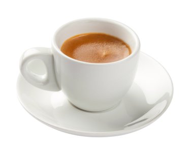 espresso kahve fincan beyaz izole