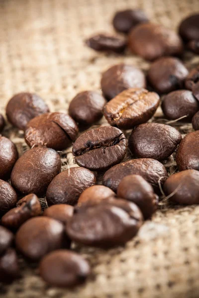 Coffee beans background, close-up — Stock Photo, Image