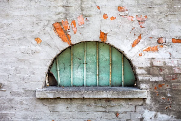 Old semicircular window — Stock Photo, Image