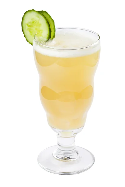 Yellow drink isolated on white background — Stock Photo, Image