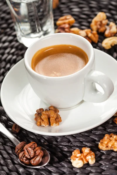 Coffee espresso, nutty flavor Stock Photo