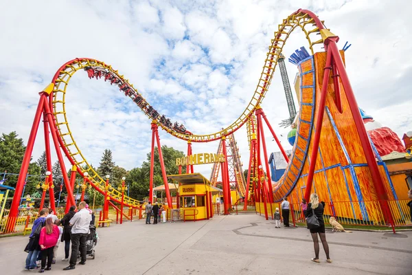 Vienna, Austria - September 02, 2013: Prater Amusement Park. Large public park in Vienna. — Stock Photo, Image