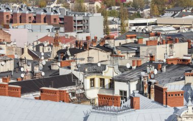 çatılar, windows, tv anten eski evler