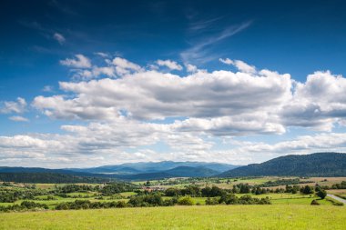 panoramik bieszczady dağlar, Polonya