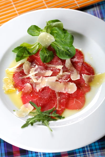 Carpaccio made from beef — Stock Photo, Image