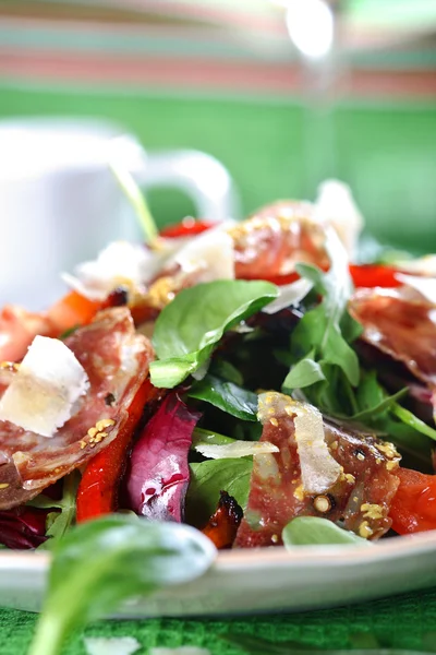 Italian mixed salad on the plate — Stock Photo, Image