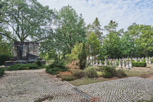 Agosto 2022 Dresda Germania Cimitero Della Guarnigione Sovietica Cimitero Della — Foto Stock