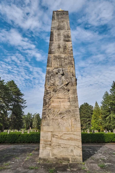 Agosto 2022 Dresda Germania Cimitero Della Guarnigione Sovietica Cimitero Della — Foto Stock