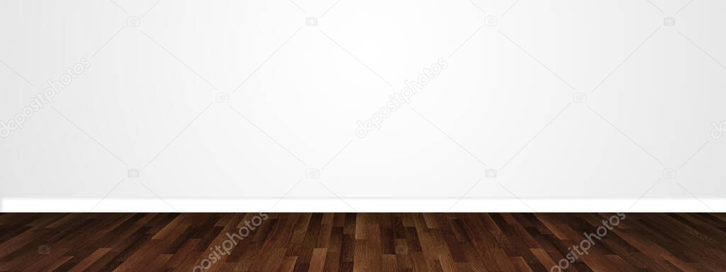 Concept or conceptual vintage or grungy brown background of natural wood or wooden old texture floor and wall as a retro pattern layout. A 3d illustration metaphor to time, material, emptiness,  age or rust