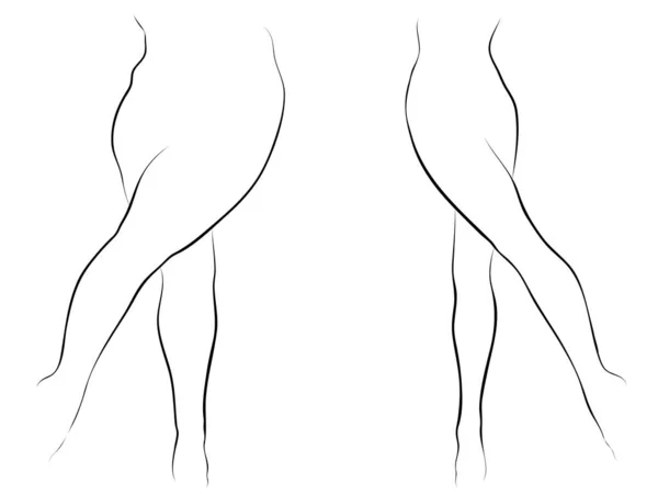 Vektor Konceptuella Fett Överviktiga Feta Kvinnliga Slim Fit Sund Kropp — Stock vektor