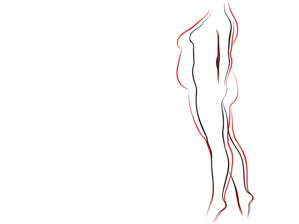 Vector Conceptual Grasa Obesa Con Sobrepeso Femenino Cuerpo Sano Forma — Vector de stock