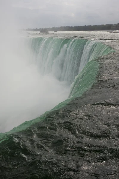 Canadian Niagara Falls with spray — Stock Photo, Image