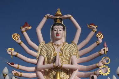 WAT plai laem Tapınağı, samui, Tayland