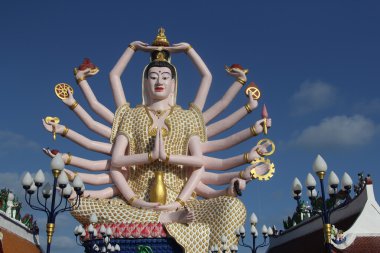 WAT plai laem Tapınağı, samui, Tayland