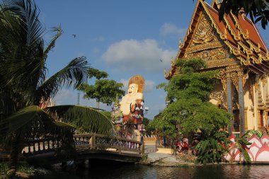 WAT plai laem Tapınağı, samui, Tayland