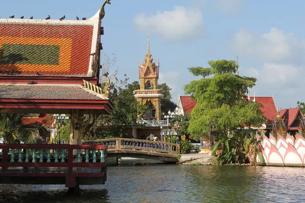 Wat plai laem Tempel, Samui, Thailand — Stockfoto